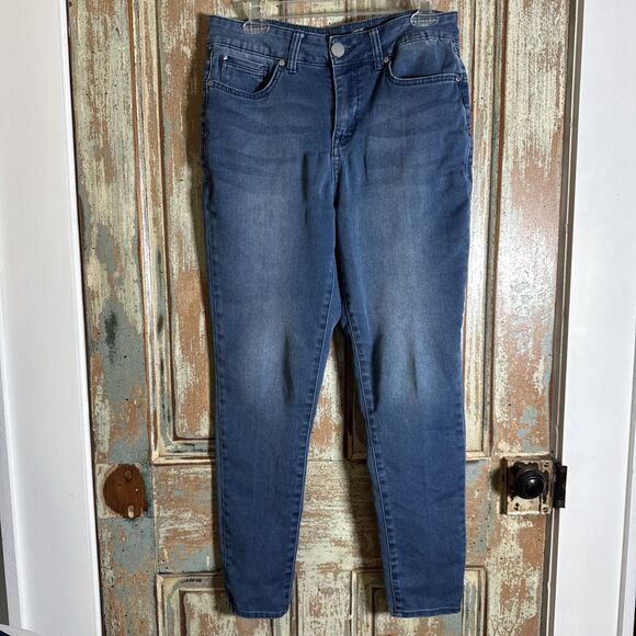 Seven7 Womens Size 12 Medium Wash High Waist Stretch Booty Shaper Jeans - Picture 1 of 9